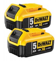 Dewalt DCB184 18V 2 x 5.0Ah XR-Lion Battery (Pack of 2) £134.95